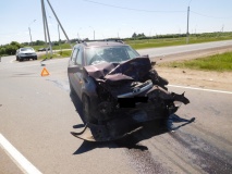 на окружной дороге, в районе "русиловской развязки" произошло ДТП с пострадавшими - фото - 1