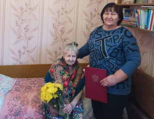 жительница деревни Пилички Павлова Екатерина Владимировна отметила 95 – летний юбилей - фото - 1