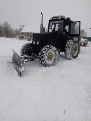 в Смоленском районе продолжается ликвидация последствий снегопада - фото - 6