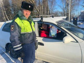 сотрудники отделения Госавтоинспекции по Смоленскому району напомнили водителям об опасностях на зимней дороге - фото - 4