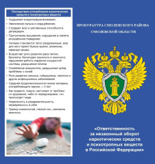 памятка "Ответственность за незаконный оборот наркотических средств и психотропных веществ в Российской Федерации" - 1 памятка "Ответственность за незаконный оборот наркотических средств и психотропных веществ в Российской Федерации" - фото - 1