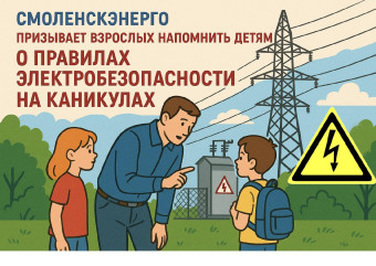энергетики «Смоленскэнерго» призывают взрослых напомнить детям о правилах электробезопасности на каникулах - фото - 1