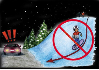 опасный спуск: почему Госавтоинспекция запрещает катание на тюбингах по проезжей части - фото - 1