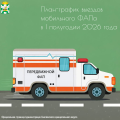 план-график выездов мобильного ФАПа на первое полугодие 2026 года - фото - 2