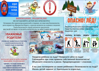 комиссия по делам несовершеннолетних и защите их прав информирует о проведении на территории Смоленского округа акции «Тонкий лёд» - фото - 1