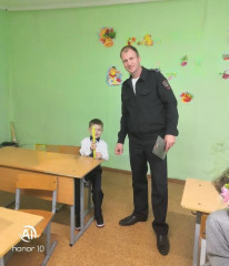 сотрудники Госавтоинспекции провели профилактическую беседу в Волоковской школе Смоленского муниципального округа - фото - 1