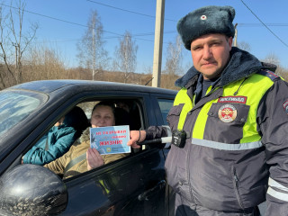 сотрудники Госавтоинспекции провели профилактическую акцию «Пристегнись!» - фото - 3